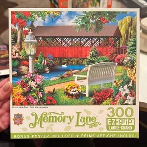 Memory Lane 300-Piece Puzzle EZ-grip Large grand countryside park master pieces